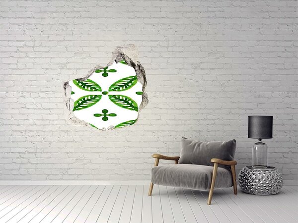 3d fali matrica lyuk a falban Lime víz alatt