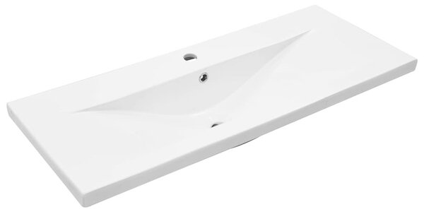 VidaXL Fürdőszobai mosdószekrény Fekete tölgy 100 x 39 x 62 cm