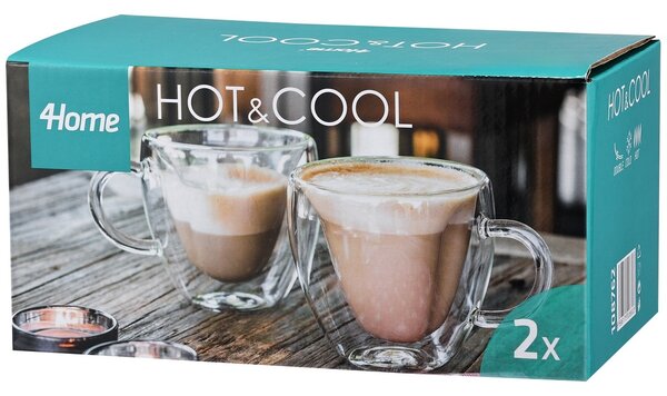 4Home Big Heart Hot&Cool thermo pohár 250 ml, 2db