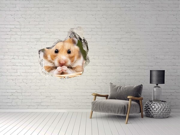 3d fali matrica lyuk a falban Beton háttér