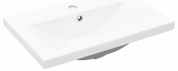 VidaXL Fürdőszobai mosdószekrény Fekete tölgy 60 x 39 x 62 cm
