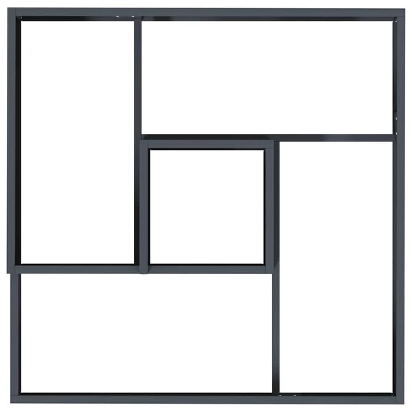 VidaXL Kerti cserép Antracit 80 x 80 x 50 cm Hidegen hengerelt acél