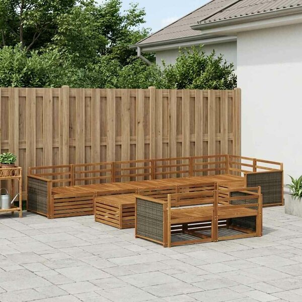 VidaXL Kültéri kanapé szett 9 pcs