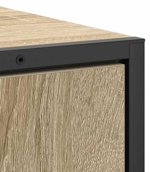 VidaXL Fürdőszoba bútor szett 3 db Barna 33 x 33 x 120,5 cm Szerelt fa