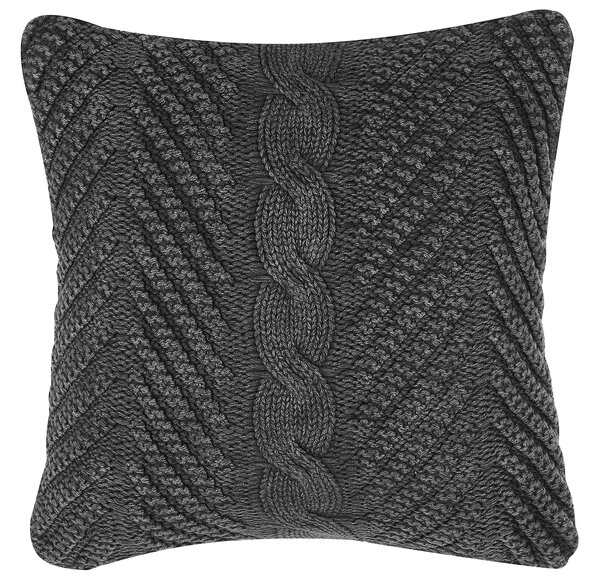 2 db díszpárna KONNI Pamut 45 x 45 cm Szürke Cikk-cakk mintás