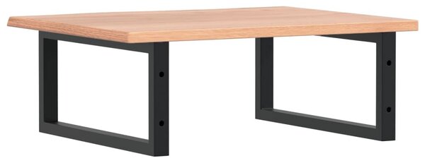 VidaXL acél és tömör tölgyfa falra szerelhető mosdópolc