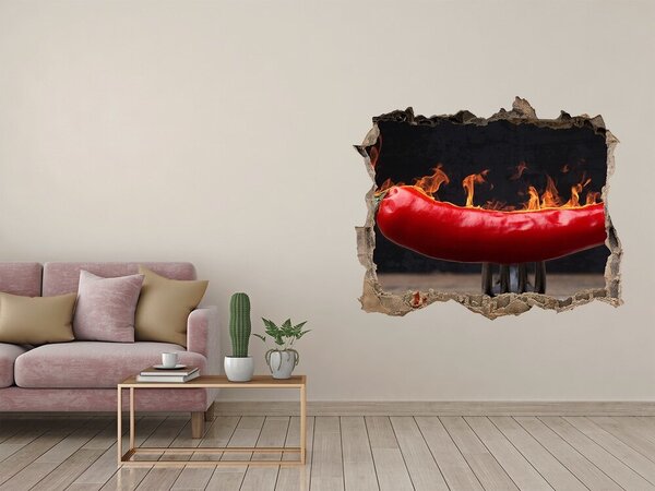 Fali matrica lyuk a falban Csili paprika