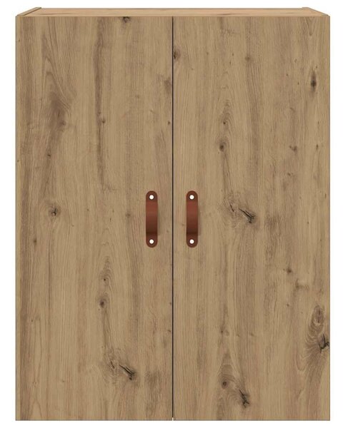 VidaXL Fali szekrény 2 db Artisan tölgy 69,5 x 34 x 90 cm Szerelt Fa