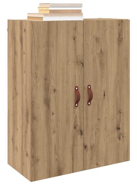 VidaXL Fali szekrény 2 db Artisan tölgy 69,5 x 34 x 90 cm Szerelt Fa