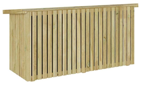 VidaXL Kerti Tároló Doboz tárolóval Barna 119 x 44 x 58.5 cm