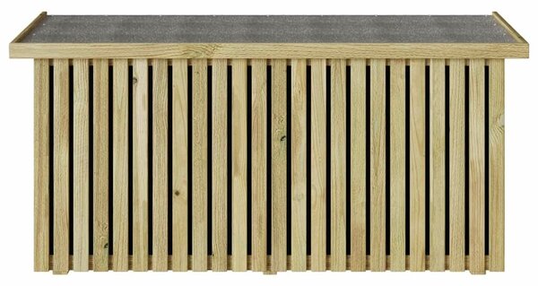 VidaXL Kerti Tároló Doboz tárolóval Barna 119 x 44 x 58.5 cm