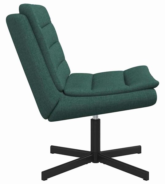 VidaXL Forgószék Sötétzöld 63 x 75 x 76 cm szövet