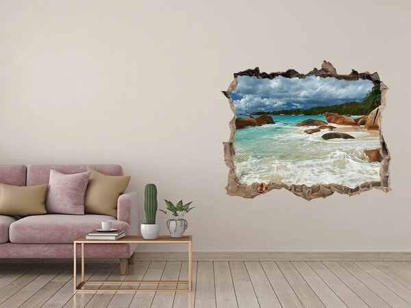 Fali matrica lyuk a falban Strand seychelles