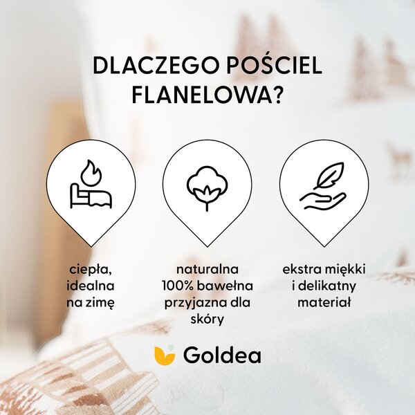 Goldea flanel ágyneműhuzat - hegyvidéki táj 140 x 200 és 70 x 90 cm