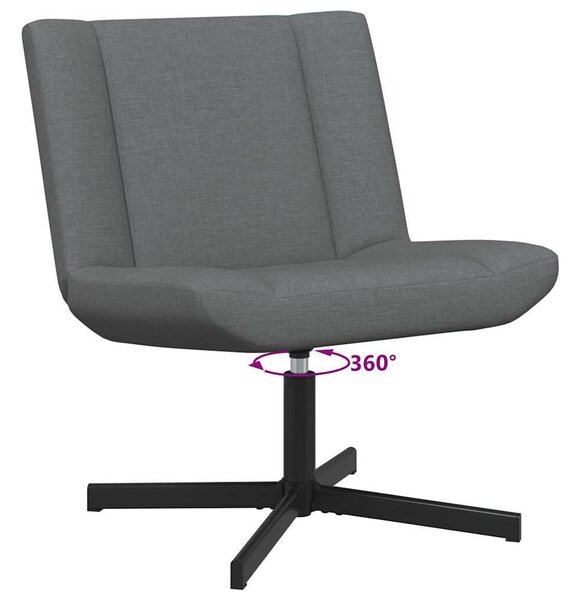 VidaXL Forgószék Sötétszürke 63 x 75 x 76 cm szövet