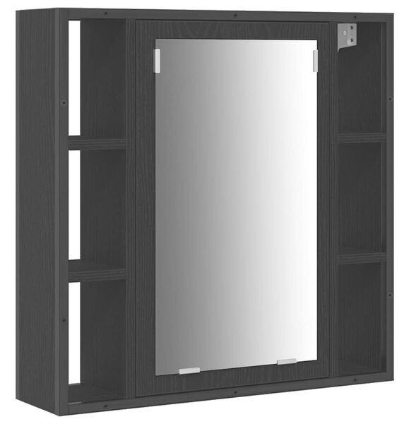 VidaXL Fürdőszobai Mosdószekrények 3 db Fekete 80 x 30 x 60 cm