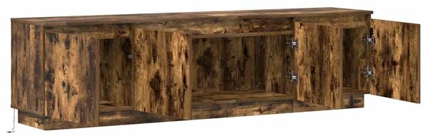 VidaXL LED TV szekrény Füstölt tölgy 180 x 38 x 49 cm Faanyag
