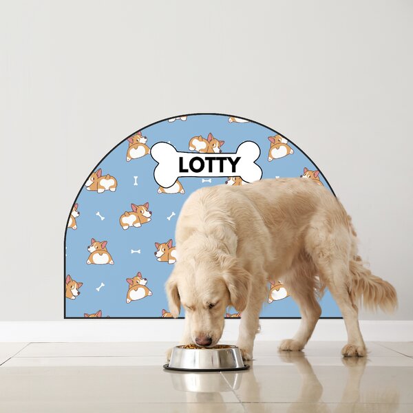 PIPPER. Védő textil falmatrica – Ív – Corgi Méret: 120x96cm, Indíték: név nélkül
