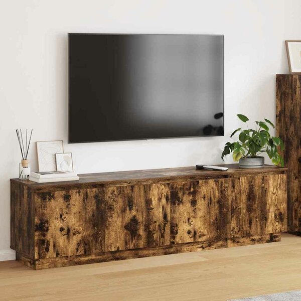 VidaXL LED TV szekrény Füstölt tölgy 180 x 38 x 49 cm Faanyag