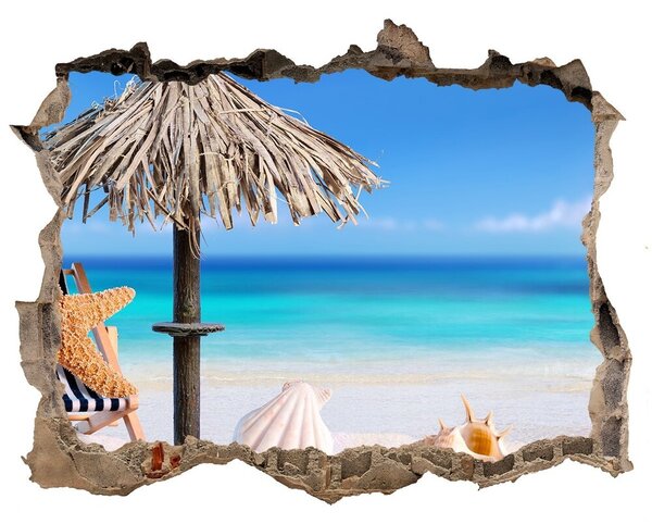Fali matrica lyuk a falban Beach holidays