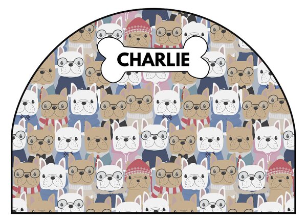 PIPPER. Védő textil falmatrica – Ív – Bulldogok Méret: 120x96cm, Indíték: név nélkül