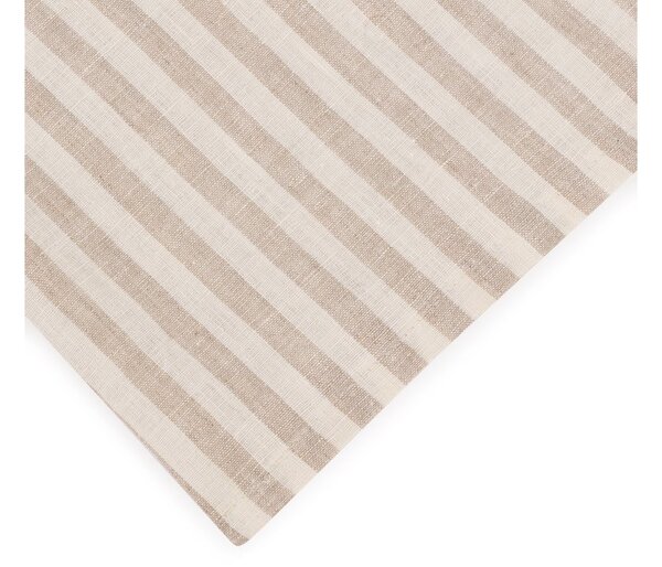 Tom Linen csíkos asztali futó természetes lenből Méret: 40x140