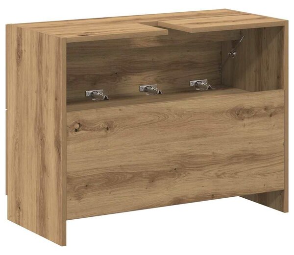 VidaXL Mosdó Szekrény fiókkal Artisan tölgy 78 x 37 x 59 cm Faanyag