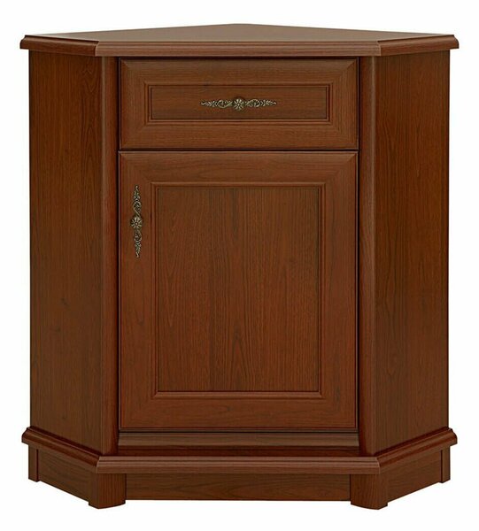 Sarok komód Vendore 100, Laminált forgácslap, 90x60x61cm, Gesztenye