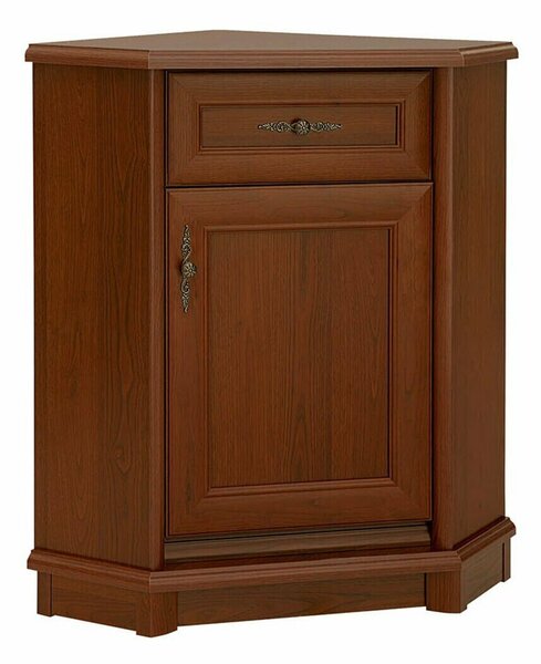 Sarok komód Vendore 100, Laminált forgácslap, 90x60x61cm, Gesztenye