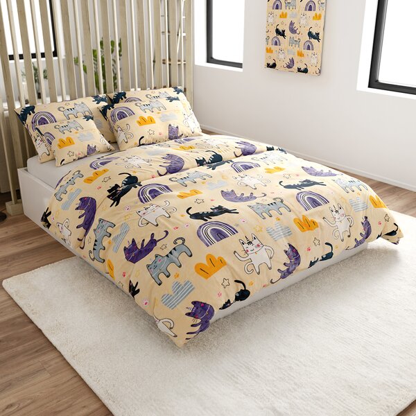PURRSLEEP mikroplüss bézs ágyneműhuzat Ágyneműhuzat mérete: 70 x 90 cm | 140 x 220 cm