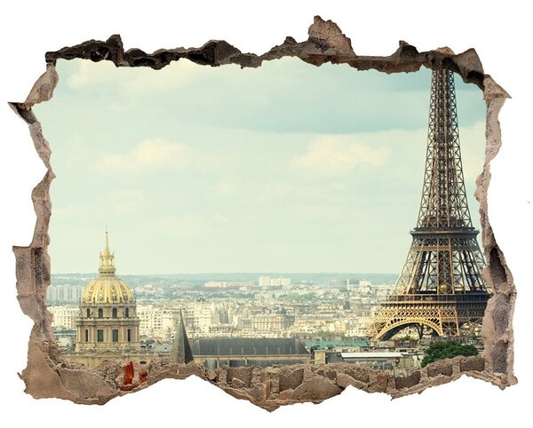 Fali matrica lyuk a falban Párizsi eiffel-torony