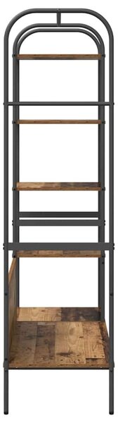 VidaXL Ruhafogó polcokkal tárolóval Barna 120 x 44 x 160 cm Faanyag
