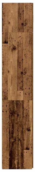 VidaXL Tárolószekrény 2 db Öreg fa 80 x 42,5 x 225 cm