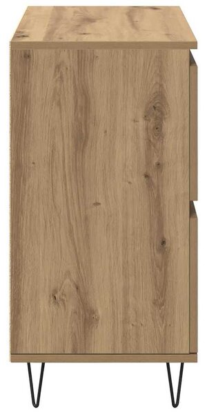 VidaXL Oldalszekrények 2 pcs kézműves tölgy 120 x 35 x 70 cm Faanyag