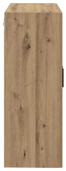 VidaXL Fali szekrény 2 db Artisan tölgy 69,5 x 34 x 90 cm Szerelt Fa