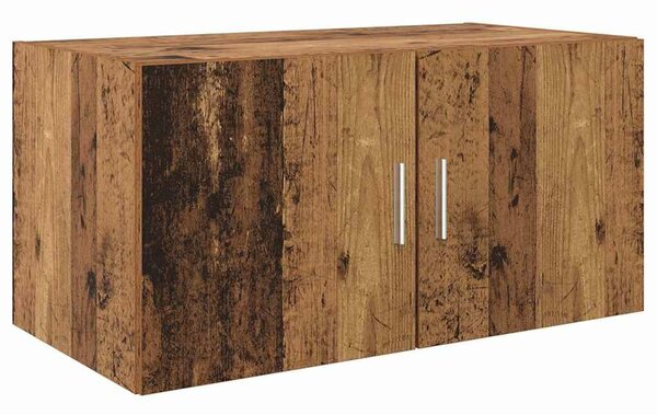 VidaXL Tárolószekrény 2 db Öreg fa 80 x 42,5 x 225 cm