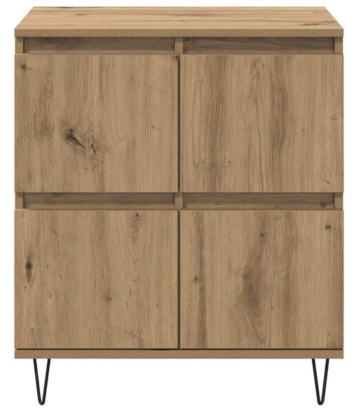 VidaXL Oldalszekrények 2 pcs kézműves tölgy 120 x 35 x 70 cm Faanyag