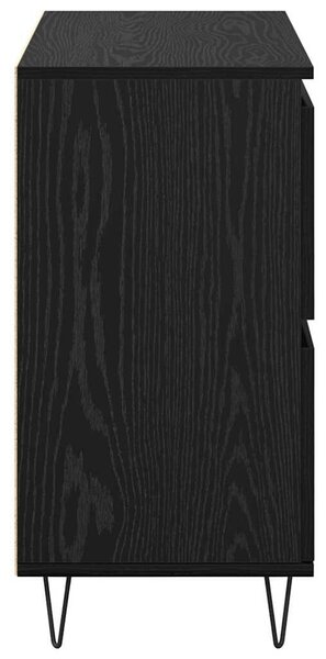 VidaXL Oldalszekrények 2 pcs Musta tammi 120 x 35 x 70 cm Faanyag
