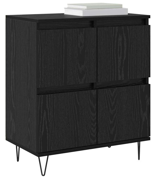 VidaXL Oldalszekrények 2 pcs Musta tammi 120 x 35 x 70 cm Faanyag