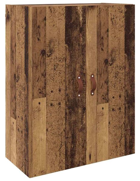 VidaXL Fali szekrény 2 db Öreg fa 69,5 x 34 x 90 cm Szerelt Fa