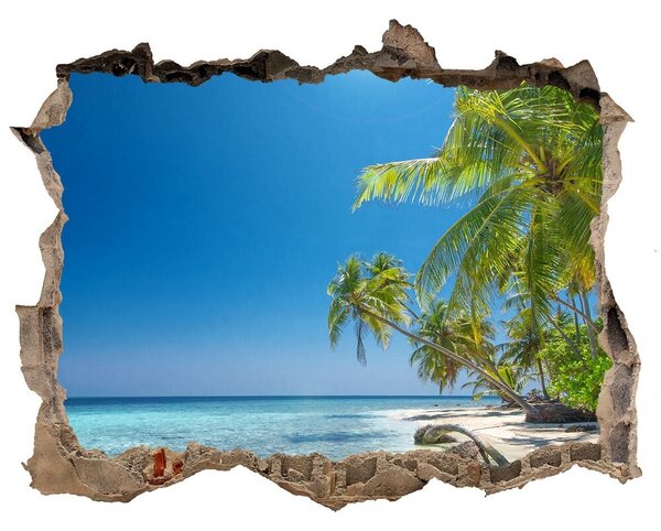 Lyuk 3d fali matrica Maldív-szigetek strand