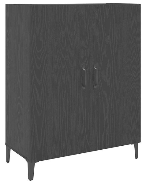 VidaXL Magasfiú Musta tammi 69.5 x 34 x 180 cm Faanyag
