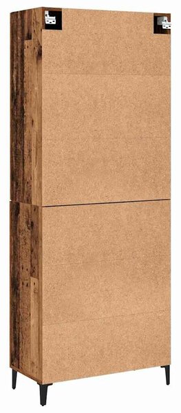 VidaXL Magasfiú 2 db Régi fa 69,5 x 34 x 180 cm Szerelt Fa