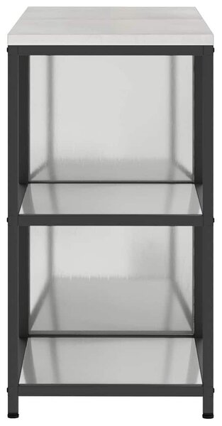 VidaXL Konyhai Tároló Készlet HATTEM 2 pcs Ezüst Horganyzott Acél