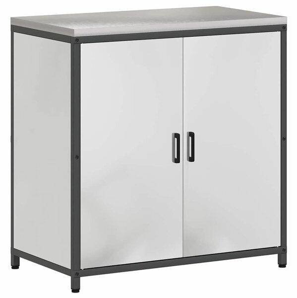 VidaXL Konyhai Tároló Készlet HATTEM 2 pcs Ezüst Horganyzott Acél