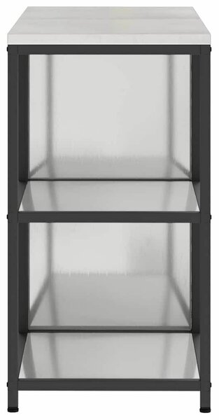 VidaXL Konyhai Tároló Készlet HATTEM 2 pcs Ezüst Horganyzott Acél