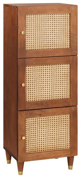 VidaXL Magas szekrény Barna 40 x 33,5 x 110 cm Tömör Mangófát