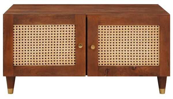 VidaXL Dohányzóasztal 80 x 50 x 40 cm Tömör Mangófát