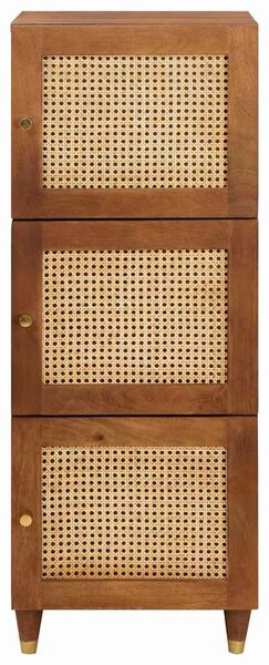 VidaXL Magas szekrény Barna 40 x 33,5 x 110 cm Tömör Mangófát