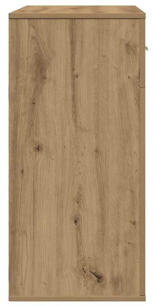 VidaXL Széf fiókkal kézműves tölgy 79 x 38 x 80 cm Faanyag